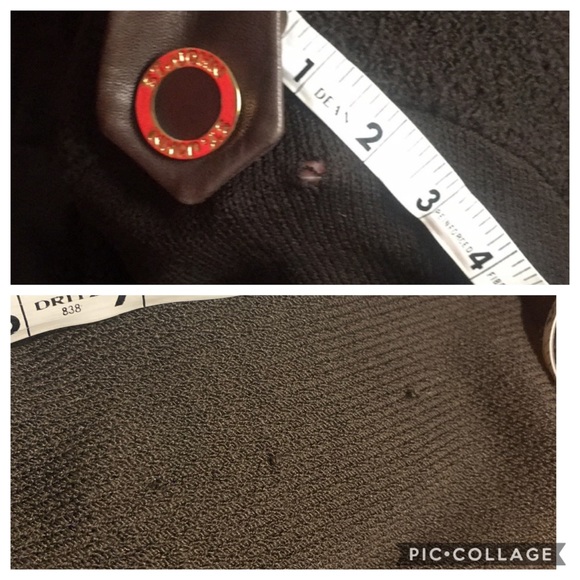 St. John vintage leather sweater jacket - Picture 8 of 8